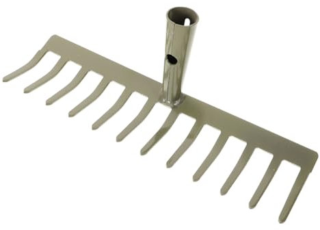 OSALADI 2stücke Zahn Gartenrechen Aus Robuste Laubrechen Für Gartenarbeiten Vielseitig Einsetzbar Ergonomischer Griff Für Rasen Erde Und Blumenpflege