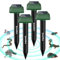 Répulsif Ultrasonique pour Souris 4 Pack,7500spt Repulsif Chat Ultrason,Ultrasons Souris à Ultrasons et Rats 360 °,repulsif Chat Interieur Silencieux,IPX66 eRepulsif Taupe Solaire Protégez Jardins