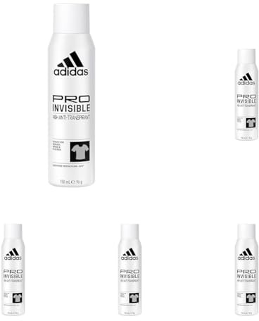 adidas Pro Invisible Anti-Transpirant Deospray für sie, 48 Stunden Trockenschutz und langanhaltende Frische, 150 ml (Packung mit 5)