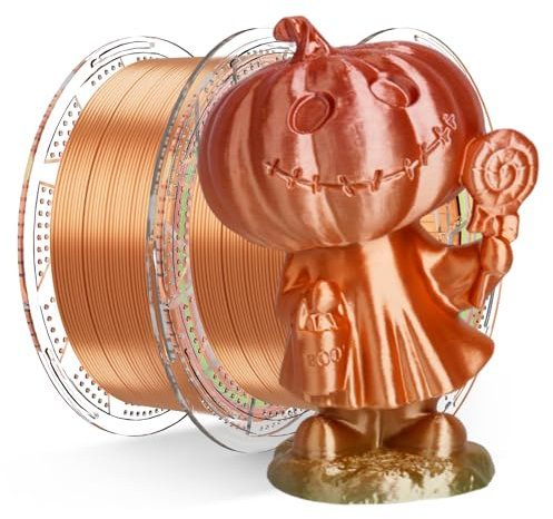 Conjure Silk Rainbow PLA 3D Drucker Filament, Multicolor Rainbow PLA Rot Orange Gelb Grün Macaron Filament 1.75mm 3D Druck Filament 2KG/4.4LB