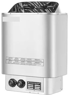 Stufa per sauna, Mini riscaldatore elettrico for sauna con controller interno in acciaio inossidabile da 4,5 kW, stufa for sauna a vapore secco Uso della doccia spa per la casa dell'hotel