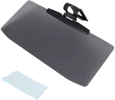 32cm Universal Car Sunshine Visor with Polarized Glare for Driver | Sun Visor Extension for Car,Sun Visors Extension Clip Anti-Glare Sun Blocker,Protection for Front Seat Passenger(Black)