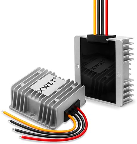XWST 48V 12V Wandler DC Spannungswandler 36V/48V auf 12V 10A 120W Auto Netzteil Wandler Konverter Transformator Trafo Adapter Breit Eingang für Auto Motor LKW PKW Kfz Boot