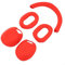 Custodia leggera in silicone per cuffie Sony WH1000XM5, protezione completa e comfort, colore: rosso