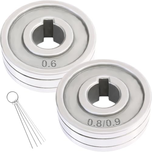 EATBALE V-Groove Wire Feed Drive Roller for Standard MAG Welder Roll Wheels(0.6mm, 0.8/0.9mm) Wire Feed Roll Replacement Parts Welders Equipment Accessories Kit