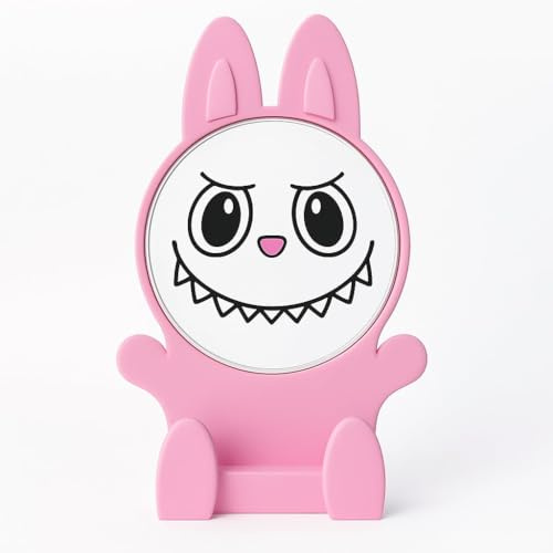 Pink Monster Wireless Charging Stand, Qi-Compatible Fast Charger for iPhone and Android, 30W Desktop Phone Holder with LED Indicator