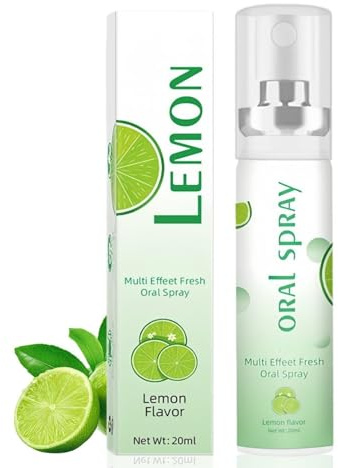 Fruit Flavor Oral Breath Spray, Long-Lasting Mouth Freshener for Bad Breath Treatment & Dry Mouth Relief, Lime Flavor Breath Freshener Spray for Adults, Fruit Oral Care Spray (Lime)