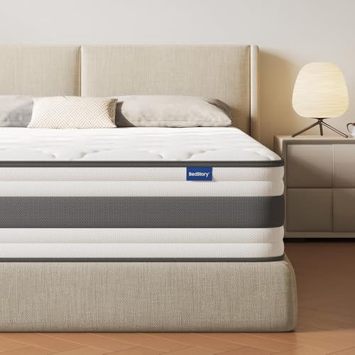 BedStory Matratze 90x200 cm, Taschenfederkernmatratze 26 cm H4 mit Komfortschicht aus Memory-Schaum, orthopädisch und ergonomisch, waschbarer & Abnehmbarer Bezug
