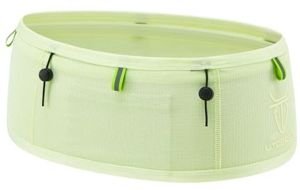 UTOBEST Laufgürtel Joggen Herren, Hüfttasche Sportgürtel, Running Belt Zum Joggen, Laufen, Sport, Fitness, Leichter Snug Fit Laufgürtel Mit Für Damen Und Herren (B7 Pro Grün-M)
