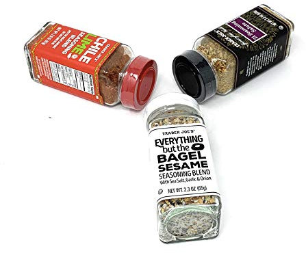 Trader Joe's Seasoning - 21 Salute Seasoning, Chile Lime und Everything but The Bagel Seasoning