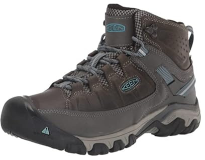 KEEN Femme Targhee 3 Mid Waterproof Chaussure de randonnée, Magnet/Atlantic Blue, 37 EU