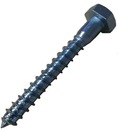 JeCo Profi Holzschrauben - Sechskant Holzschraube DIN 571-200 Stück - 8x70mm - verzinkt