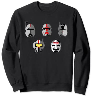 Star Wars The Bad Batch Clone Force 99 Helmets Sweatshirt