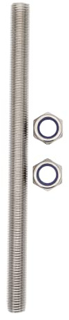 M16x250mm Fully Threaded Rod Studs Long Metric Threaded Screw 304 Stainless Steel Right Hand Threads All Threaded Rod Studs for Anchor Bolts Clamps Hangers U-Bolts 1 Pack