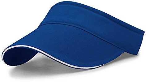 VSUSN Visiere Casquette Anti UV Femmes Casquette Visière Hommes Visières de Soleil Anti-Soleil Beach Visiere, Bleu