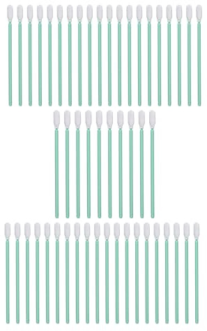 ieron Schaumstoff-Reinigungsstäbchen, 9,9 cm, Schaumstoffspitze, Reinigungsstäbchen für Tintenstrahldrucker, Druckkopf, Kamera, optische Linse, optische Geräte (runde Spitze), 50 Stück