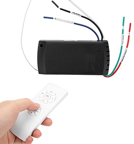 Télécommande Universelle sans Fil pour Ventilateur de Plafond, Installation Facile, Adaptée aux Ventilateurs et Lumières de Plafond, Fonctionnement 30 M, Version Anglaise, 85