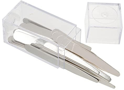 DEARMAMY 36stücke Teiliges Edelstahl Kragenstäbchen Langlebige Hemdkragenstütze Ohne Durchstechen Inkl Transparenter Aufbewahrungsbox Für Herrenhemden Und Businessshirts