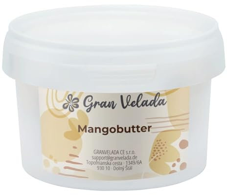 Gran Velada - Manteca de Mango Refinada 1000 ml | Ideal para Cremas Faciales y Cuidado Corporal. Hidratante y Antiedad. Ingrediente Cosmético