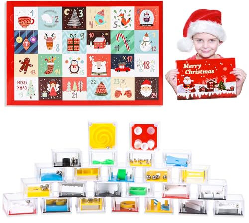 24 Stück Geduldsspiele Mini Denkspiel Lernspielzeug,Adventskalender 2024 Kinder,3D Geduldsspiele Knobelspiel,Mini Knobelspiele für Kinder Erwachsene,Geduld Spiel Weihnachten Geschenk für Kinder
