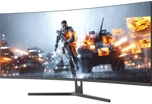 Amzfast 34-Inch Curved Ultrawide Gaming Monitor - UWQHD (3440x1440), 240Hz, 1ms MPRT, 1500R, Adaptive-Sync | Dual HDMI 2.1 & DisplayPort 1.4 | VESA | Flicker-Free | AMZG34C5Q Pro