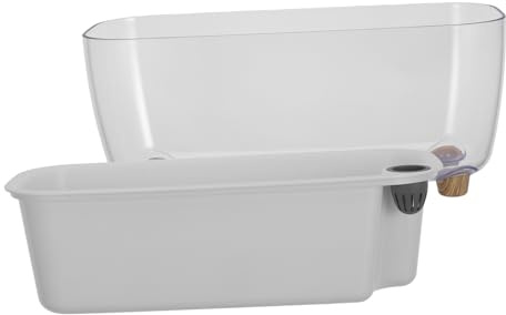 TOYANDONA Pot De Fleurs à Arrosage Automatique Transparent Vert pour Plantes D'intérieur, Petit Pot Double Couche Autoalimenté, Jardinière Solide pour Succulentes Et Plantes Décoratives