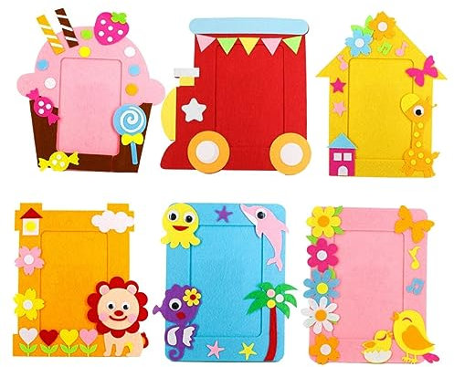 DOITOOL 6 Satz Teiliges DIY für Nonwoven Album und Aufkleber Bastelmaterial für Vorschule und Kindergarten Fördert Fantasie und Praktische Fähigkeiten