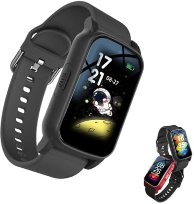 Elderly Fall Detection Smart Watch for Seniors with Gps Tracker, Medical Alert & Auto Call Sos, Heart Rate Monitor, Waterproof Emergency Watch for Men & Women, Dementia & Alzheimer’s(Black)