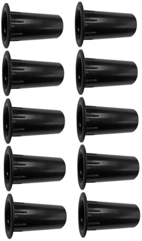 GALPADA Tubo per Altoparlanti Migliora Suono Basso Nero 10 Pezzi in Plastica Accessorio Resistente alle Macchie per Cassa Acustica e Speaker Portatile