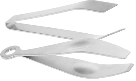 Alipis 2pcs Stainless Steel Pig Hair Removers Kitchen Gadget Goose Hair Tweezers Practical Tool for Plucking Fish Bones Lightweight Portable Design
