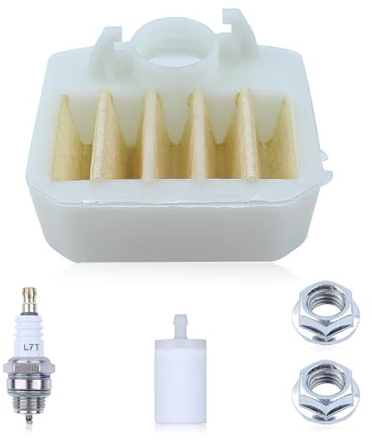 Haishine Luftfilter-Stangenmuttern Kraftstofffilter Zündkerze für Husqvarna 340 345 346 XP 350 351 353 Kettensäge [# 537024003]