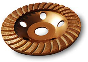 Diamant-Schleiftopf 125 mm Turbosegment Topfschleifer für Winkelschleifer | Für Beton, Für Stein, Für Estrich, Putz und Fliesenkleber, Profi-Qualität