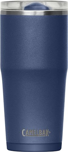 CAMELBAK THRIVE TUMBLER, VSS 20 OZ, Sportflasche – vakuumisoliert – auslaufsicherer Deckel – rutschfester Boden – hält Getränke kalt – Navy, Größe: OS