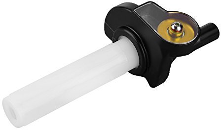 EBTOOLS pour poignet moto tirage rapide doré pour pour une poignée de gaz Poignées de torsion d'accélérateur de moto de 22mm, alliage d'aluminium/poignée visuelle en