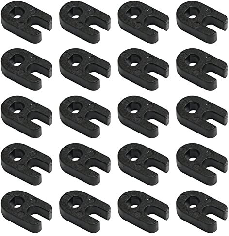 BesDirect 20Pcs Fahrrad Ventil Entferner Reparatur Werkzeug, Fahrrad Französisch Ventil Kern Removal Tool Kunststoff Fahrrad Luft Ventilschlüssel Schraubenschlüssel für Fahrrad Fahrrad Fahrrad