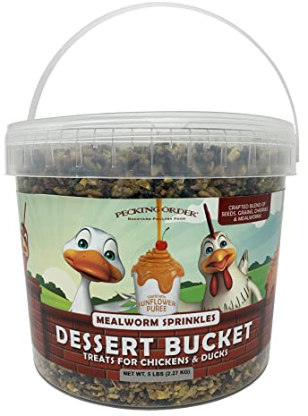 Pecking Order Dessert Bucket Mealworm Sprinkles - 5 LB