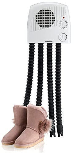 Melissa 16540012 Schuhtrockner, 350 Watt, für 2 Paar Schuhe, Stiefel, Wirkt Geruchs- und Bakterienbildung entgegen, 120 Minuten Timer, Betriebskontrollleuchte