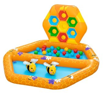 Bestway 52639 Piscinetta gioco e box con palline per bambini, 1 anno+