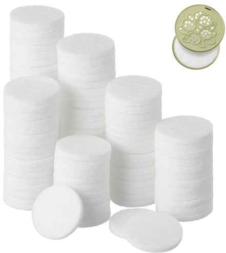 Artibetter Aromatherapie Baumwoll Diffusor Pads 100 Stück Austauschbare Ätherische Öl Polster Für Haushaltsdiffusor Medaillon Aromatherapie Zubehör Duftverbreitung