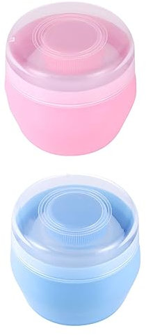 SWOOMEY 2sätze Babypuderquastenbox Aufbewahrungsbehälter Für Puderquasten Mit Talkumpuder Für Praktischer Anwendung