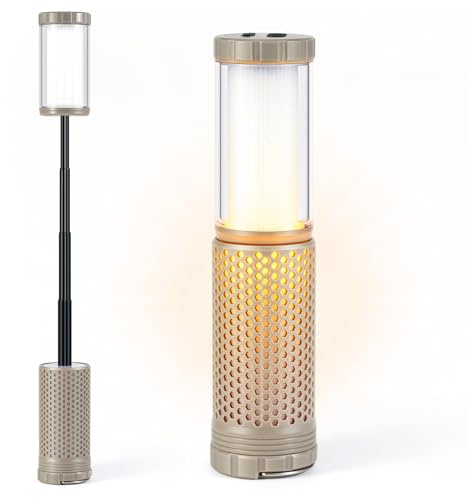 EXTSUD Lampada da campeggio per esterni, da campeggio, ricaricabile, IP44, da campeggio, da appendere, retrattile, per esterni, campeggio, notte