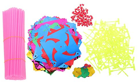 Vaguelly Molinetes De Plástico para Niños Juguete De Molinetes 40 Piezas Colores Variados Decoración Jardín Fiestas Césped Regalos Infantiles