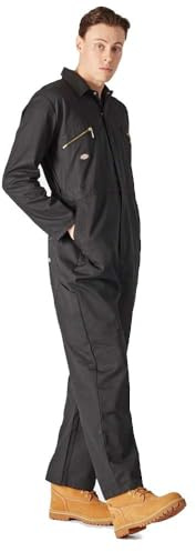 Dickies Mens Redhawk Overalls (L) (Black)