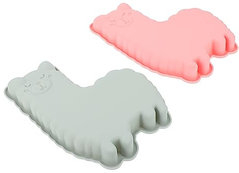 GLEAVI 2pièces Moule à Gâteau En Silicone Avec Motif Lot Pour Muffins Moules De Cuisson Créatifs Et Pratiques