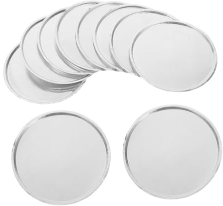 Alipis 10 Pièces Récipients De Pesée De Laboratoire En Aluminium Anti-éclaboussures Pour Poudre Et Liquide Plateaux De Pesée