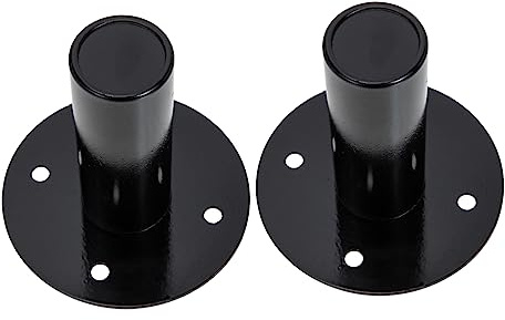 TEHAUX 2 pezzi Supporto per Altoparlanti Metallo Base Stabile per Casse Acustiche Hi Fi Stand per Subwoofer e Monitor Studio Facile Installare per Performance e Party