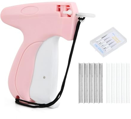 Culinavog Etikettierpistole, Kleidung Heftpistole mit 5 Ersatznadeln 1000 Heftfäden, Fixiergerät für Kleidung, Etikettiergerät Kleidung Heftpistole zum Kleidung, Preisschilder Etiketten, Marke Tags