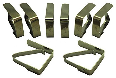 Preisjubel 8 x Tischtuchklammer, Edelstahl, Tischklammer, Tischdeckenhalter, Tischtuchhalter
