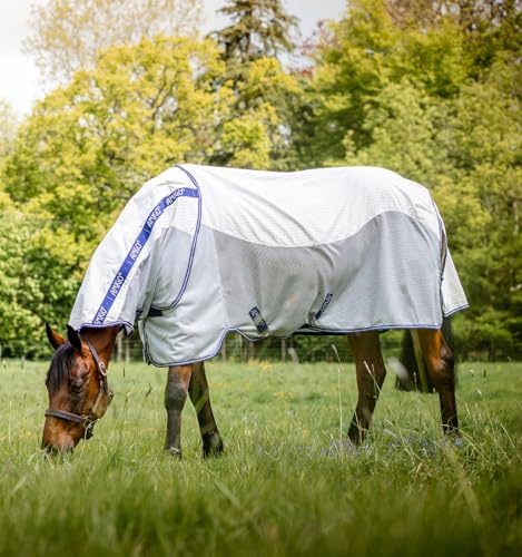 Horseware Amigo Airflow, Größe:155 cm / 6'9, Farbe:Navy Check/Altanic Blue