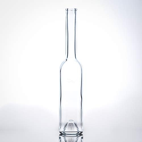 12 Glasflaschen mit Korken – Glasflaschen 350ml (0,35l) verwendbar als Schnapsflaschen oder Flaschen zum Befüllen mit Spirituosen aller Art (12)